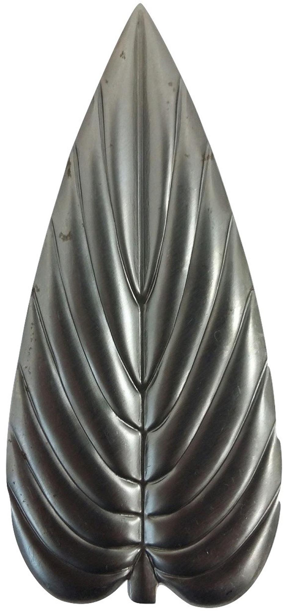 Metal Stamping Pressed Stamped Steel Leaf .020" Thickness L146  approx. size 1 7/8"w x 4"h.