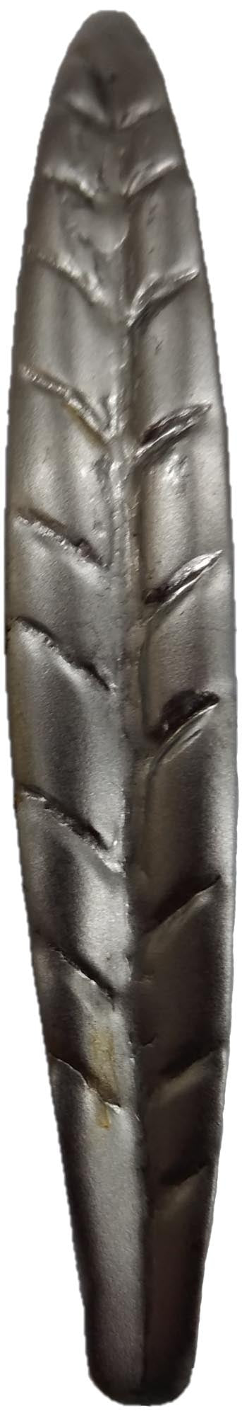 Metal Stamping Pressed Stamped Steel Leaf Curved Narrow .020" Thickness L1 approx. size 1/2"w x 3 11/16"h.