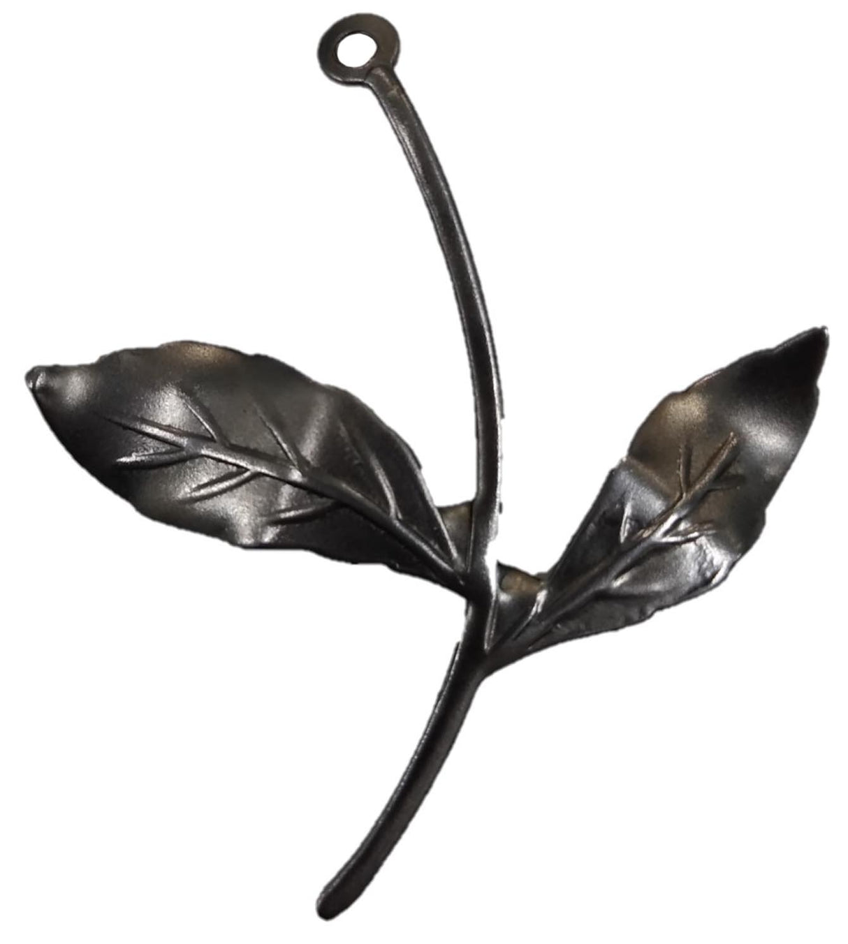 Metal Stamping Pressed Stamped Steel Flower Leaves Stem with Eyelet .020" Thickness L239 approx. size 1 15/16"w x 2 3/16"h