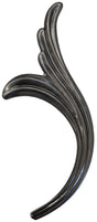 Metal Stamping Pressed Stamped Steel Curved Acanthus Leaf .020" Thickness L251  approx. size 2 5/16"w x 5 7/8"h.