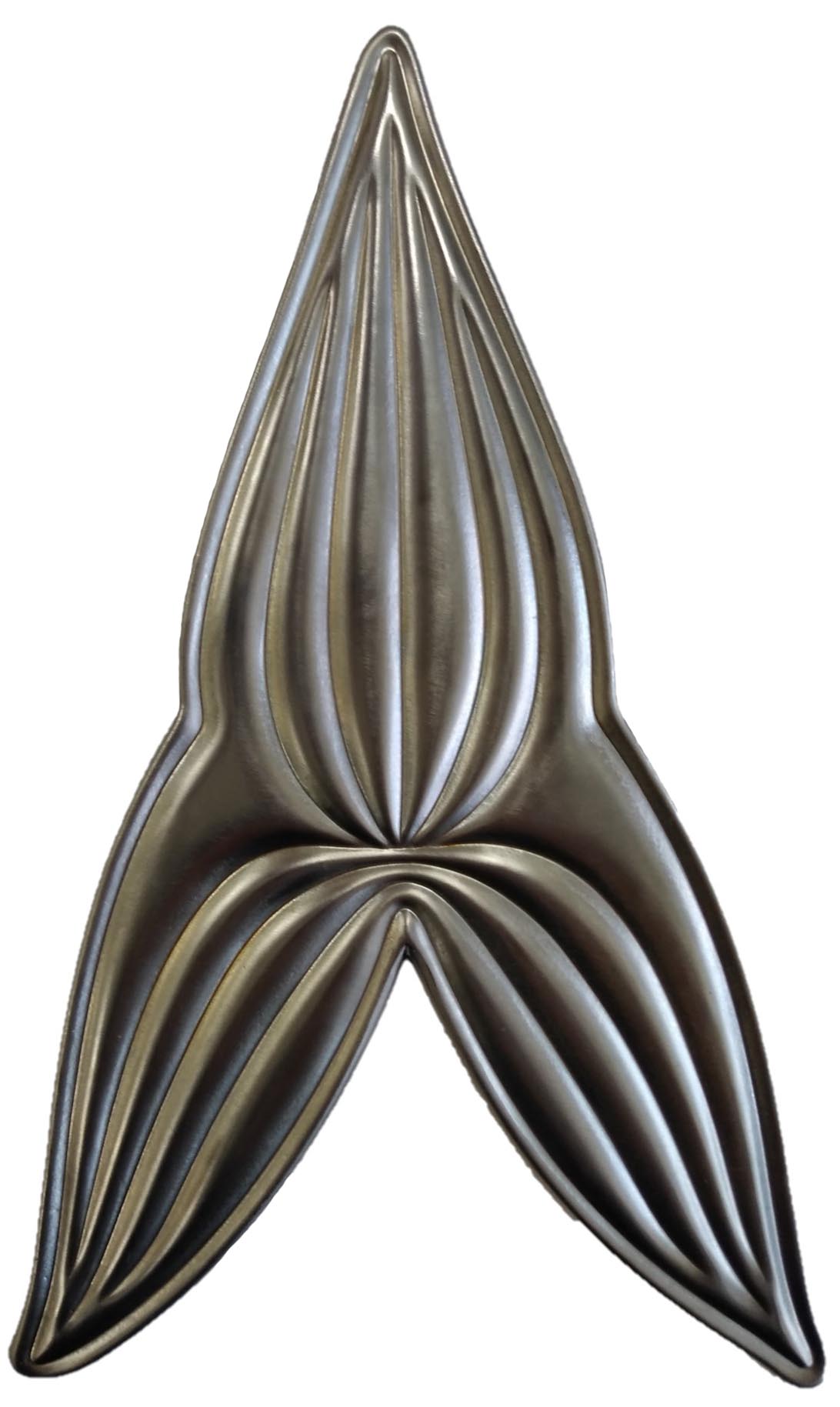 Metal Stamping Pressed Stamped Steel Arrowhead Leaf .020" Thickness L263 approx. size 4 1/16"w x 7"h.