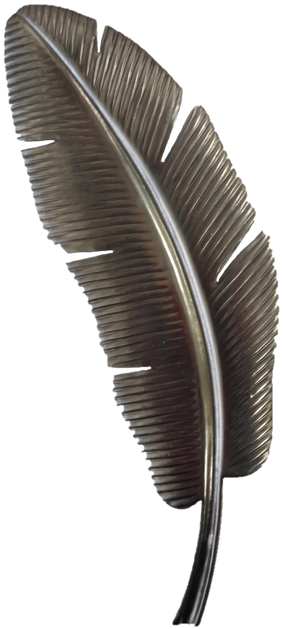 Metal Stamping Pressed Stamped Steel Banana Leaf .020" Thickness L276 approx. size 2 3/8"w x 7 3/4