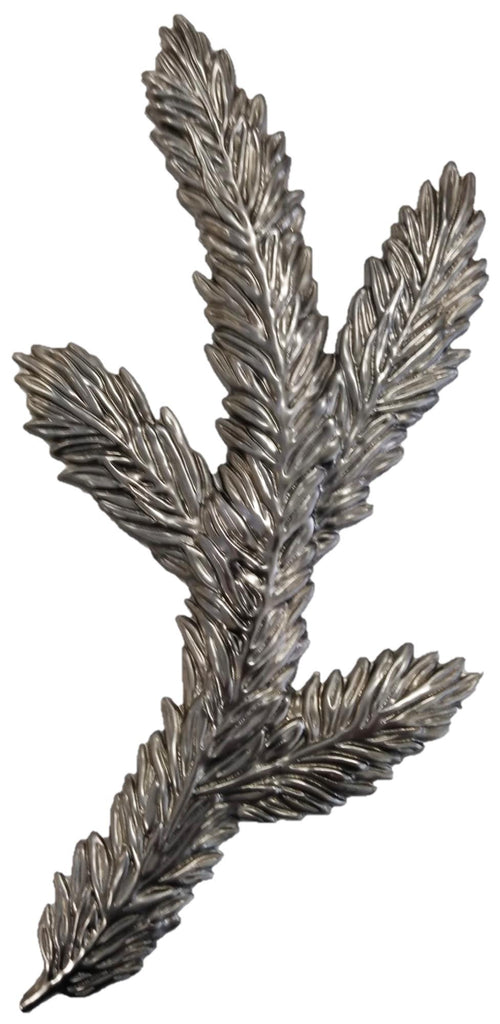 Metal Stamping Pressed Stamped Steel Evergreen Pine Cone Tree Branch .020" Thickness L281  approx. size 4"w x 7"h