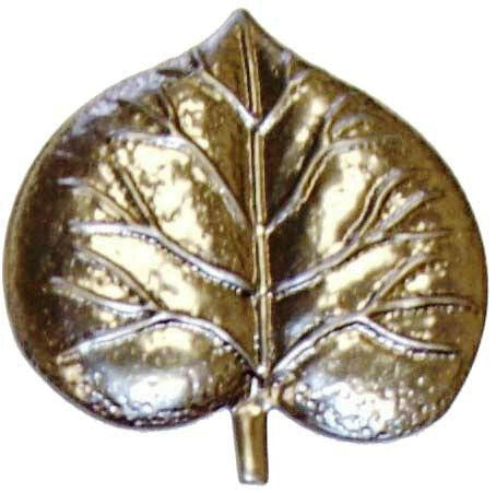 Metal Stamping Pressed Stamped Steel Leaf Morning Glory .020" Thickness L29  approx. size 2 1/4"w x 2 1/2"h.