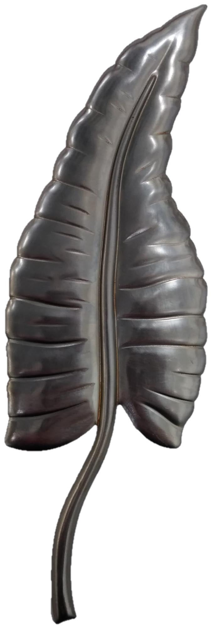 Metal Stamping Pressed Stamped Steel Tropical Pointed Leaf Large .020" Thickness L302 approx. size 2 3/4"w x 8 1/2"h