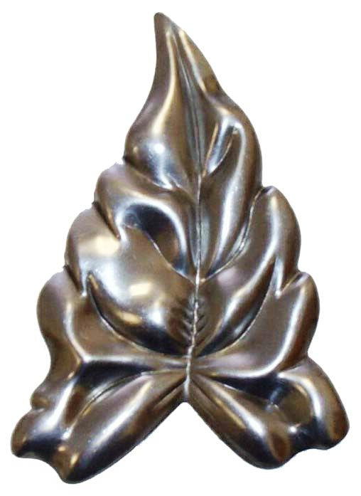Metal Stamping Pressed Stamped Steel Leaf Arrow Embossed .020" Thickness L35 approx. size 2 1/2"w x 3 1/4"h.