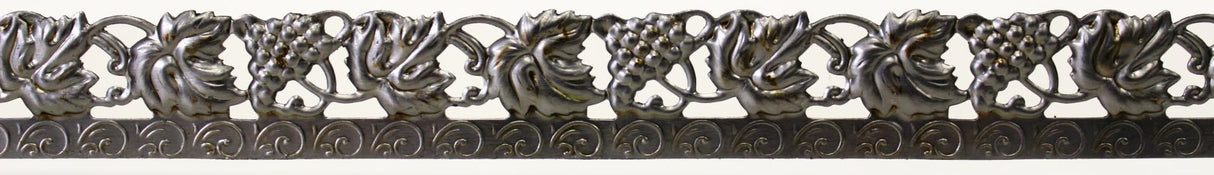 Metal Stamping Pressed Stamped Steel Grapes Leaves Continuous Open Banding .020" Thickness L65 approx. size 7/8"wide x number of feet ordered