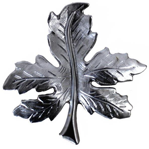 Metal Stamping Pressed Stamped Steel Leaf Maple .020" Thickness L78 approx. size 2 1/4"w x 2 1/4"h.