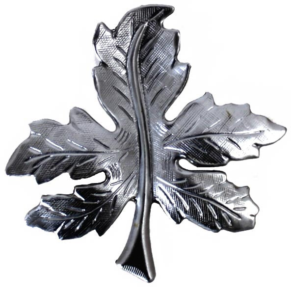 Metal Stamping Pressed Stamped Steel Leaf Maple .020" Thickness L78  approx. size 2 1/4"w x 2 1/4"h.
