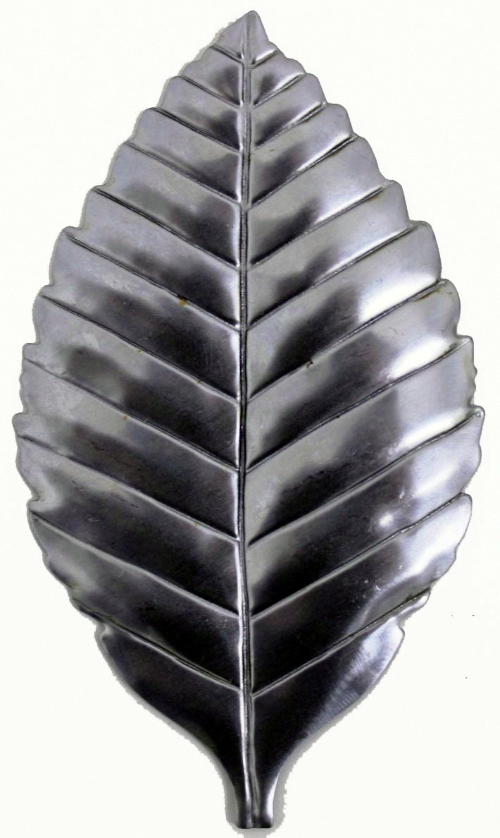Metal Stamping Pressed Stamped Steel Leaf Red Alder Large .020" Thickness L92 approx. size 2 1/4"w x 3 7/8"h.