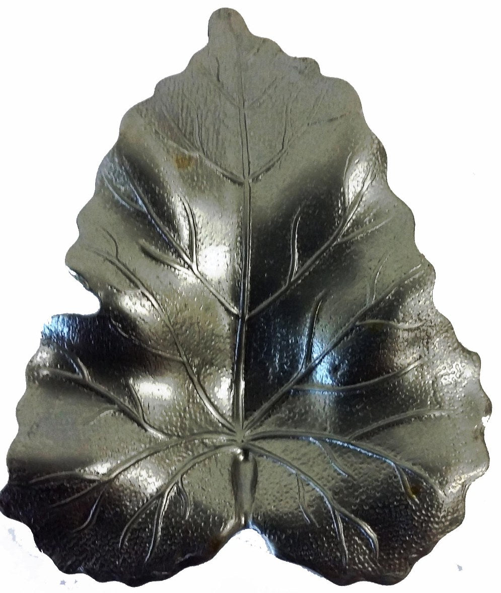Metal Stamping Pressed Stamped Steel Leaf .020" Thickness L99 approx. size 1 11/16"w x 2 3/16"h.