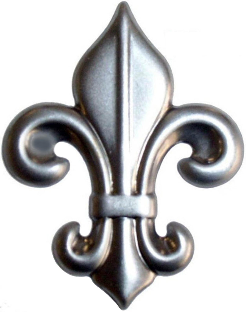 Metal Stamping Pressed Stamped Steel Small Fleur De Lis .020" Thickness M14 approx. size 1 3/8"w x 1 3/4"h  (ideal size for scrapbooking)