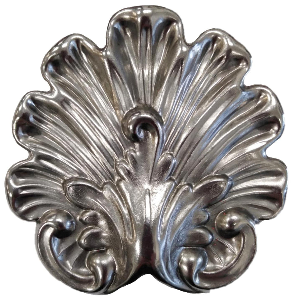 Metal Stamping Pressed Stamped Steel Ornament Decorative Acanthus .020" Thickness M152  approx. size 3 7/16"w x 3 1/2"h
