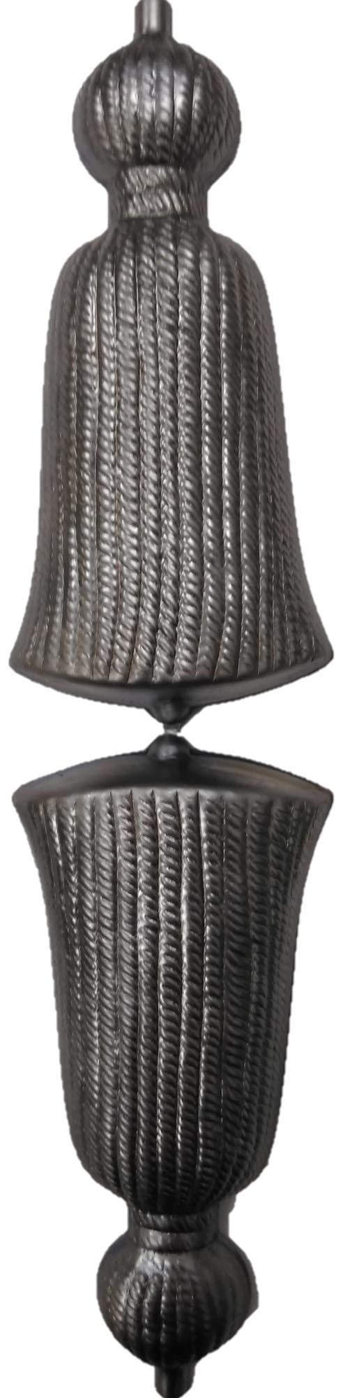 Metal Stamping Pressed Stamped Steel Tassle Foldable 3D .020" Thickness M190 approx. size unfolded 7 5/16"w x 1 11/16"h, folded 3 5/8"w x 1 11/16"h