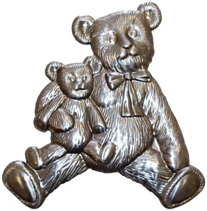 Metal Stamping Pressed Stamped Steel Stuffed Toy Bears .020" Thickness M19 approx. size 4 7/16"w x 4 7/8"h