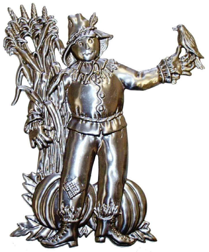 Metal Stamping Pressed Stamped Steel Scarecrow Decoy Mannequin Protect Crops .020" Thickness M38  approx. size 5"w x 6"h.