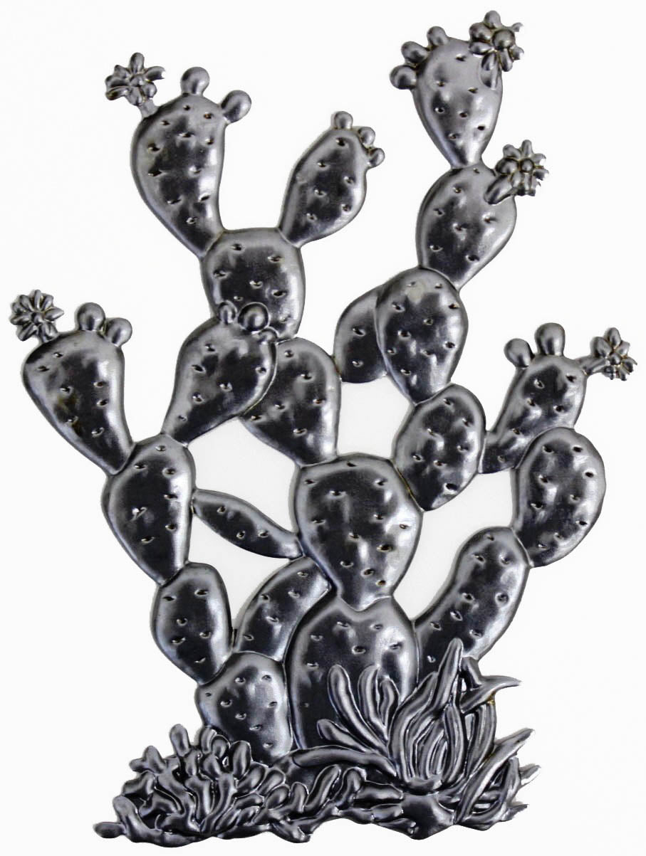Metal Stamping Pressed Stamped Steel Prickly Pear Opuntia Cactus .020" Thickness M41 approx. size 3 3/4"w x 5 1/8"h