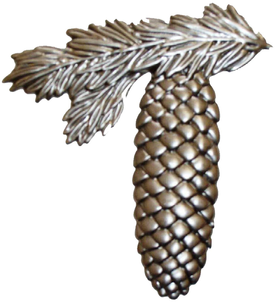 Metal Stamping Pressed Stamped Steel Pine Cone Leaf .020" Thickness M54  approx. size 3 13/16"w x 4"h