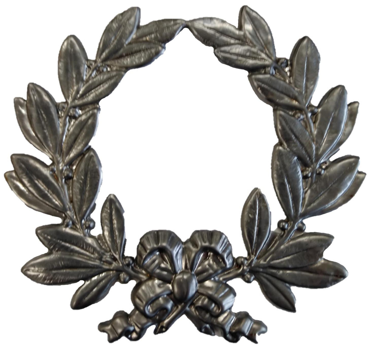 Metal Stamping Pressed Stamped Steel Christmas Wreath Holiday .020" Thickness M5 approx. size 4 5/16"w x 4 1/8"h.