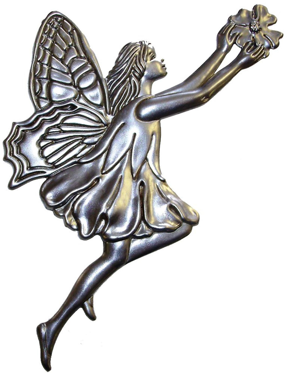 Metal Stamping Pressed Stamped Steel Garden Sprite Fairy .020" Thickness M64 approx. size 3 1/2"w x 6 3/4"h.