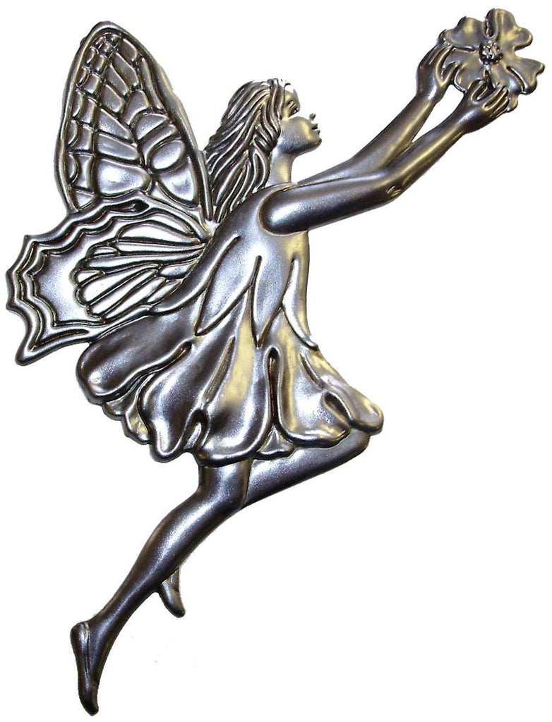 Metal Stamping Pressed Stamped Steel Garden Sprite Fairy .020" Thickness M64  approx. size 3 1/2"w x 6 3/4"h.
