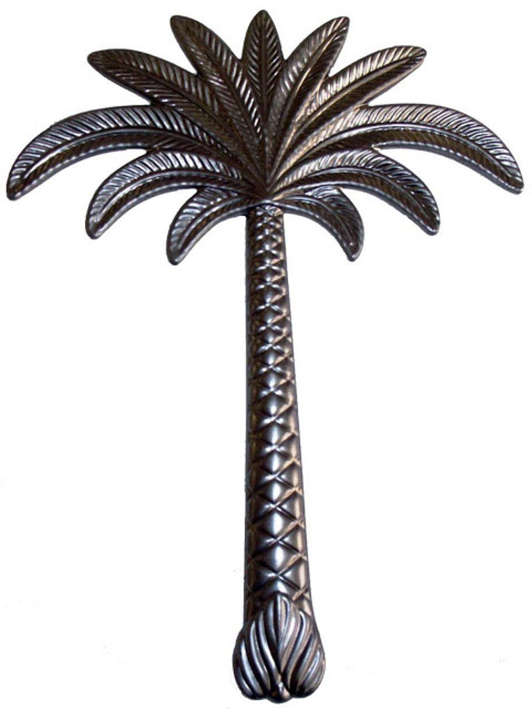 Metal Stamping Pressed Stamped Steel Palm Tree Single Tall .020" Thickness M70  approx. size 5 1/4"w x 7"h