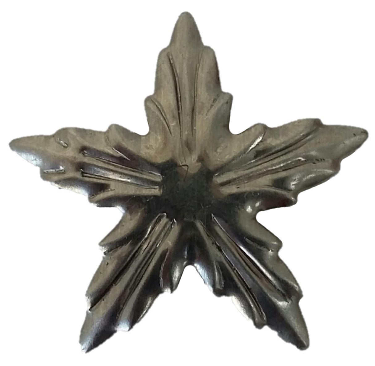 Metal Stamping Pressed Stamped Steel Star 1 1/8" dia. .020" Thickness M90 approx. size 1 1/8" dia.