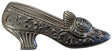 Metal Stamping Pressed Stamped Steel Shoe Women Dress Heels .020" Thickness M98  approx. size 4 3/8"w x 2 3/8"h