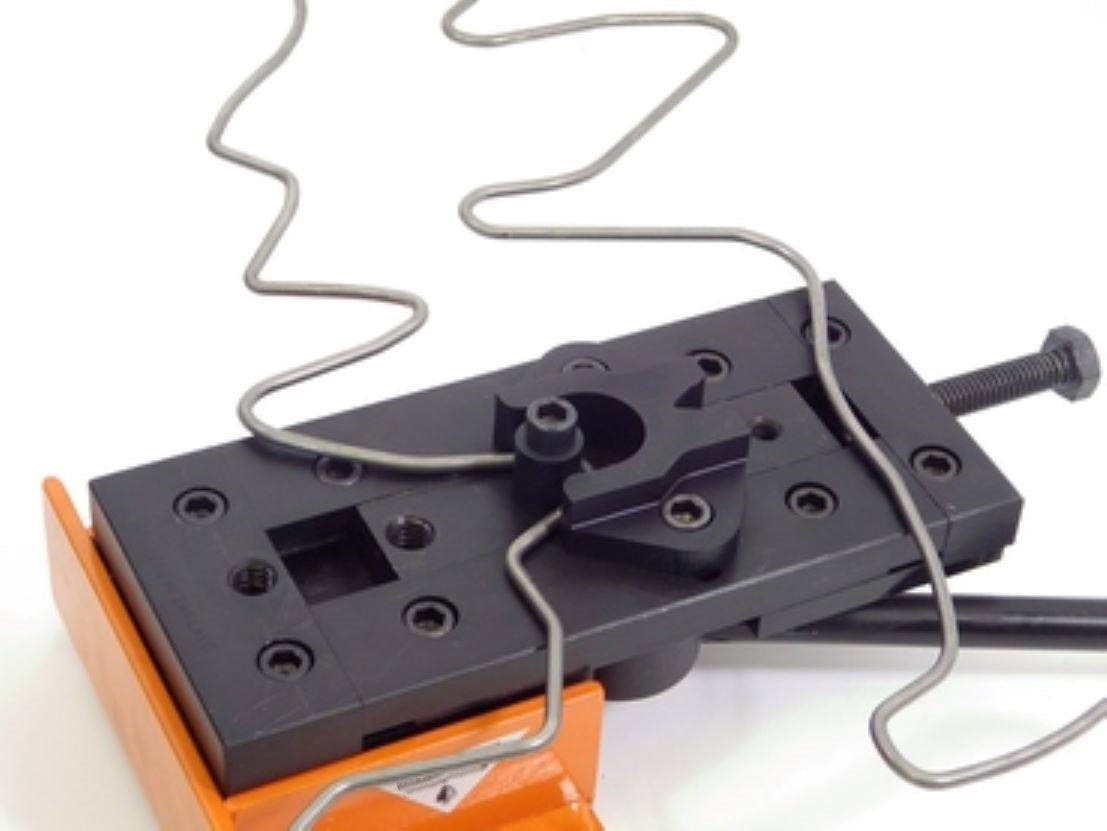 Various bends made using the Micro Bending Kit on the Metalcraft Master Riveting Bending Rolling Tool (sold separately)