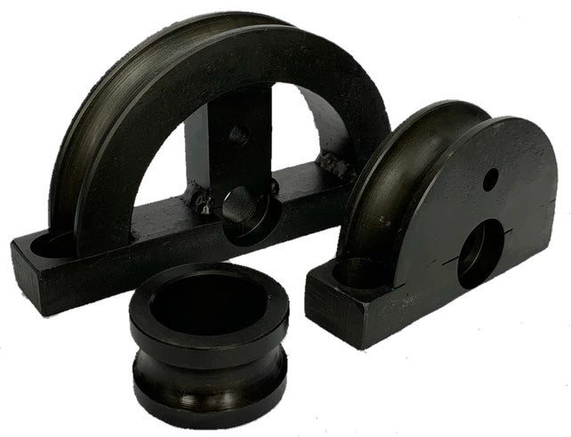 3 components making up the tube bending components for the Metalcraft Scroll Bender MK3/4 Former