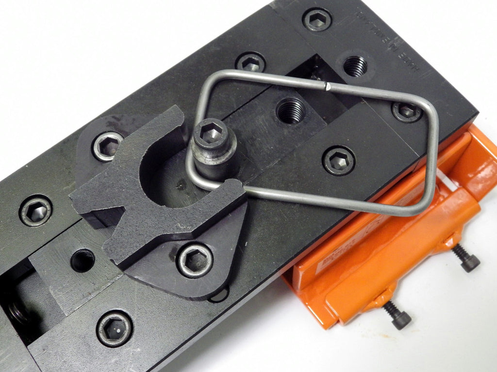 Larger radius bend done using the Micro Bending Kit on the Metalcraft Master Riveting Bending Rolling Tool
