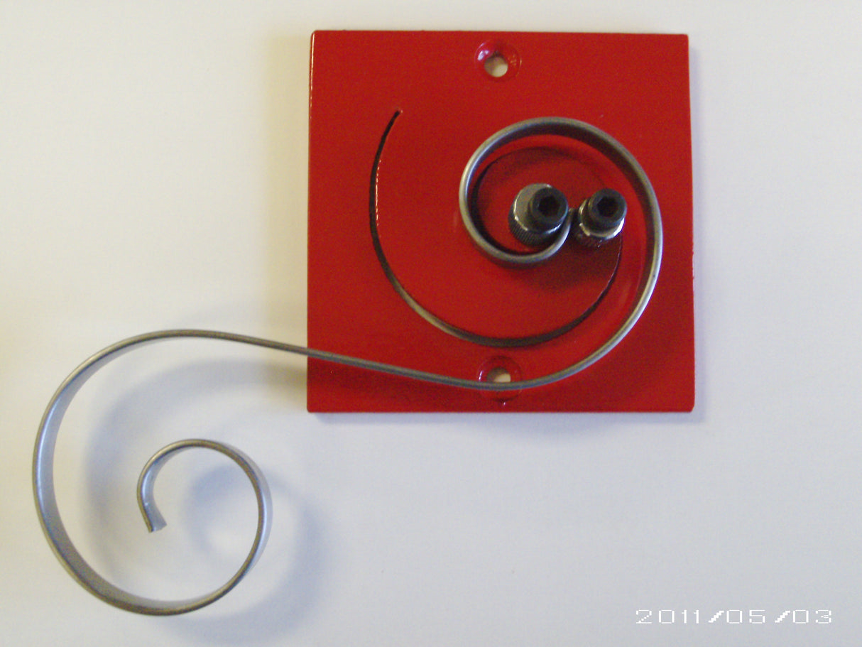 Scroll made using 1/2"w x 3/32" thickness flat metal strip on the MK1 Red Scroll Bender