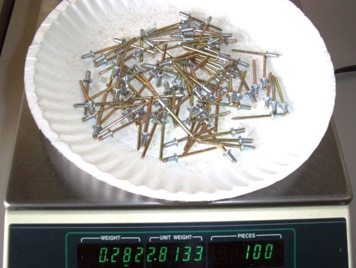 Pop Rivets Steel Fasteners (100 count) 1/8" dia. x 1/4" long