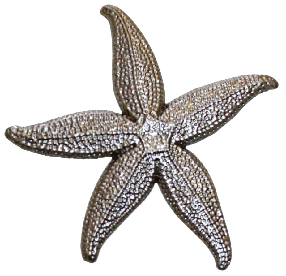 Metal Stamping Pressed Stamped Steel Large Starfish .020" Thickness SE12﻿ approx. size 4"w x 4 1/2"h.