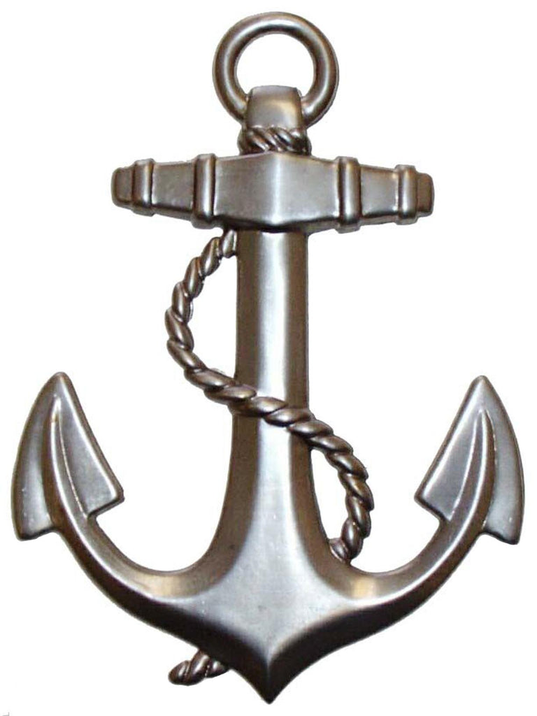 Metal Stamping Pressed Stamped Steel Boat Ships Anchor .020" Thickness SE20 approx. size 3 1/2"w x 4 5/16"h. 