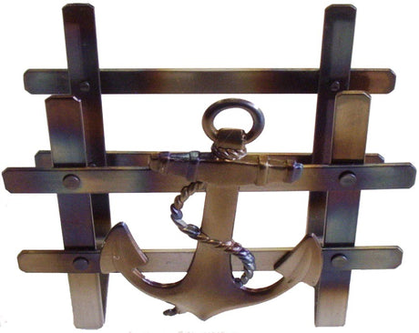 Metal Stamping Ships Anchor  SE20 attached to mail/letter holder and then project torched