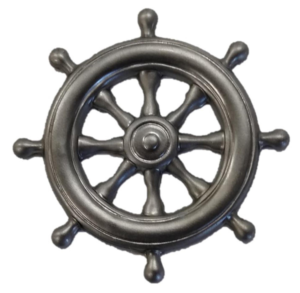 Metal Stamping Pressed Stamped Steel Ships Boats Wheel .020" Thickness SE31  approx. size 1 3/16" dia.  (ideal size for scrapbooking)