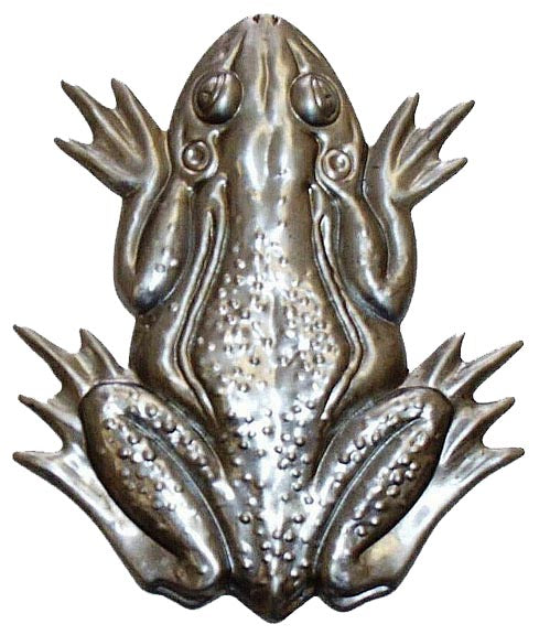 Metal Stamping Pressed Stamped Steel Frog .020" Thickness SE36 approx. size 3 1/4"w x 4"h.