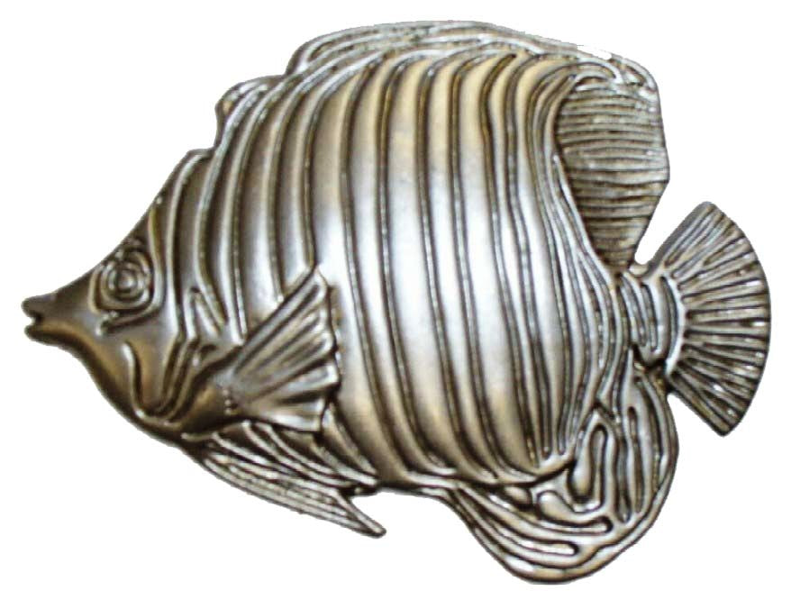 Metal Stamping Pressed Stamped Steel Tropical Triggerfish .020" Thickness SE9 approx. size 4"w x 3"h.
