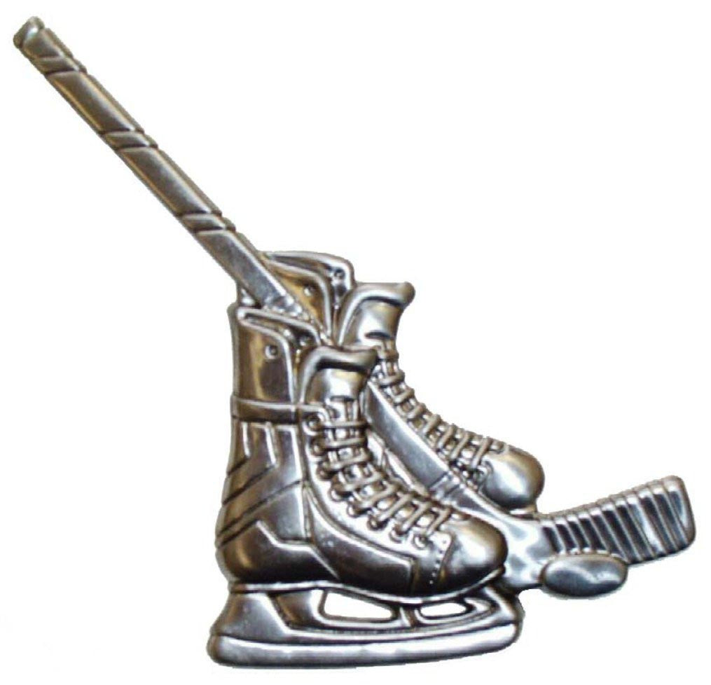 Metal Stamping Pressed Stamped Steel Hockey Skates Stick Puck .020" Thickness SP10  approx. size 4 1/2"w x 4 3/4"h.