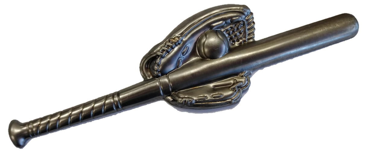 Metal Stamping Pressed Stamped Steel Baseball Bat Ball Glove .020" Thickness SP8 approx. size 5 1/2"w x 1 1/2"h.