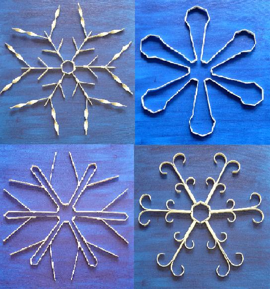 Free Instructions - How to Make SNOWFLAKES (X4 DESIGNS) Projects