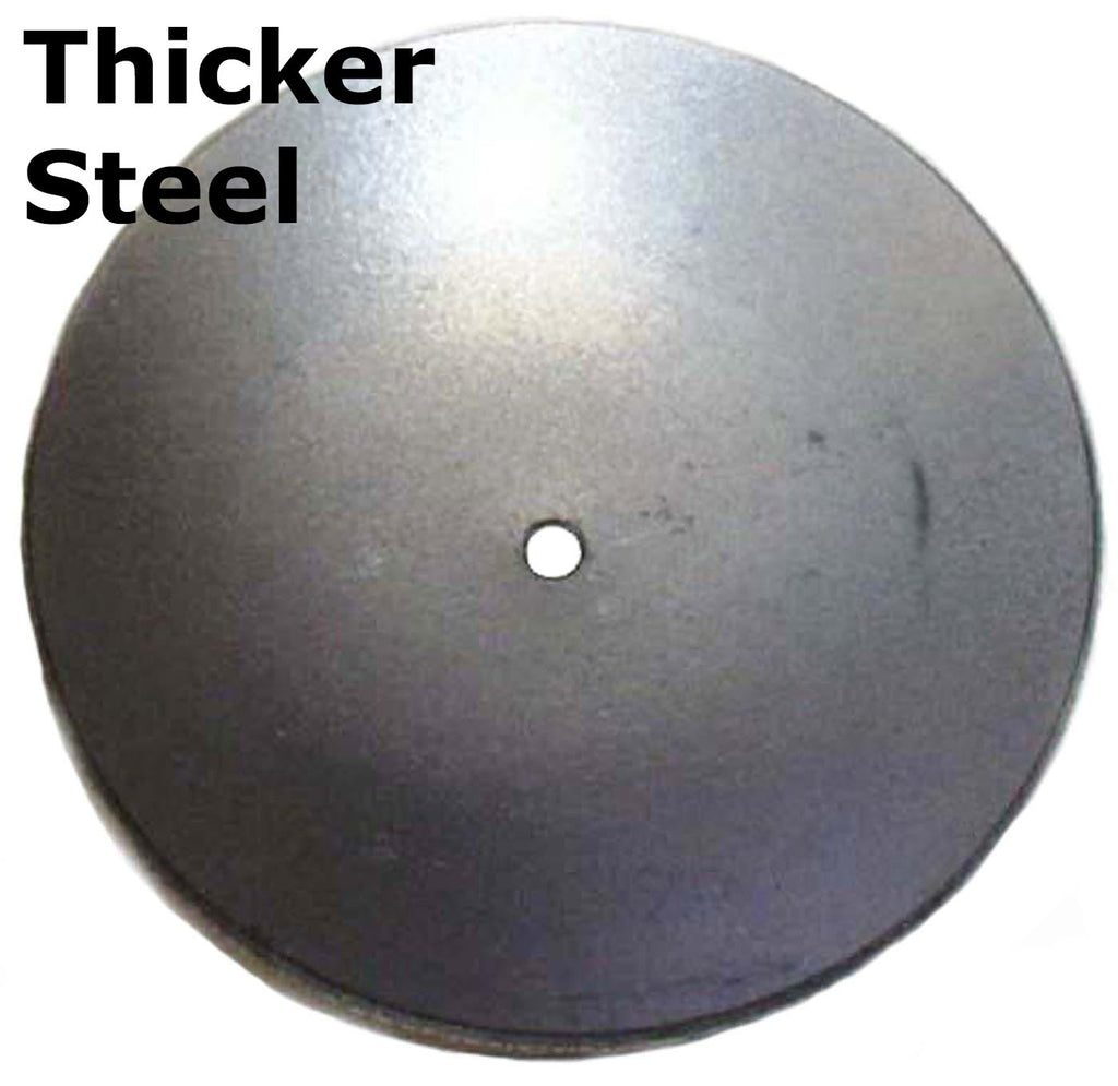 Metal Stamping Pressed Stamped Steel Candle Tray Plate Holder Plain Slight Concave .094" Thickness T40 approx. size 3" diameter