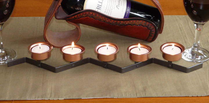 Free Instructions - How to Make ZIG ZAG TEALIGHT HOLDER Project