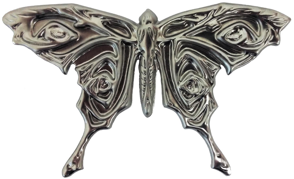 Metal Stamping Pressed Stamped Steel Artistic Butterfly Insect .020" Thickness B17 approx. size 4 3/4"w x 2 7/8"h.