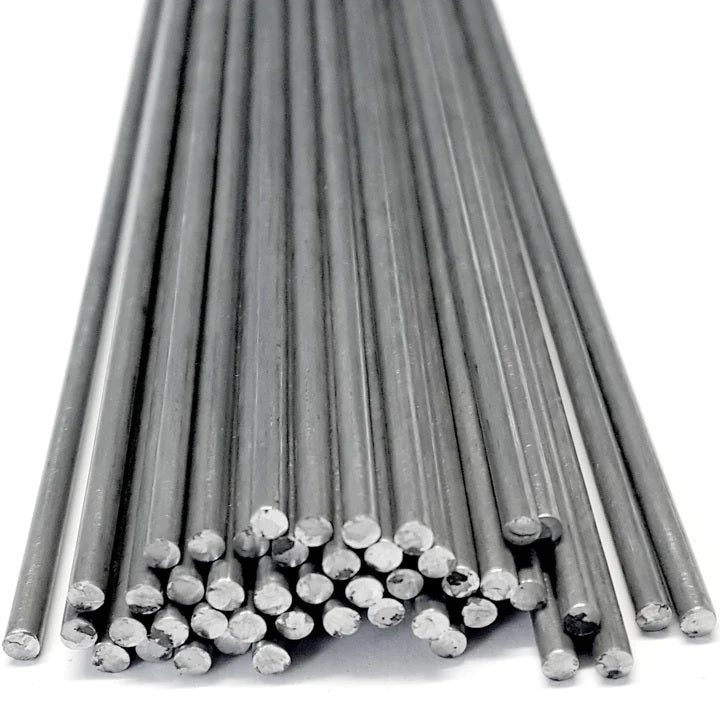 Bright Annealed Solid Round Rod Mild Steel 1/8" Diameter x 36" long (3ft) x 50 pieces per tube