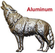 Solid Aluminum Stamping Pressed Stamped Howling Wolf .020" Thickness A17 approx. size 3 7/8"w x 3 1/2"h.