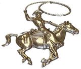 Metal Stamping Pressed Stamped Steel Cowboy on Horse .020" Thickness A24 approx. size 5 1/2"w x 5"h