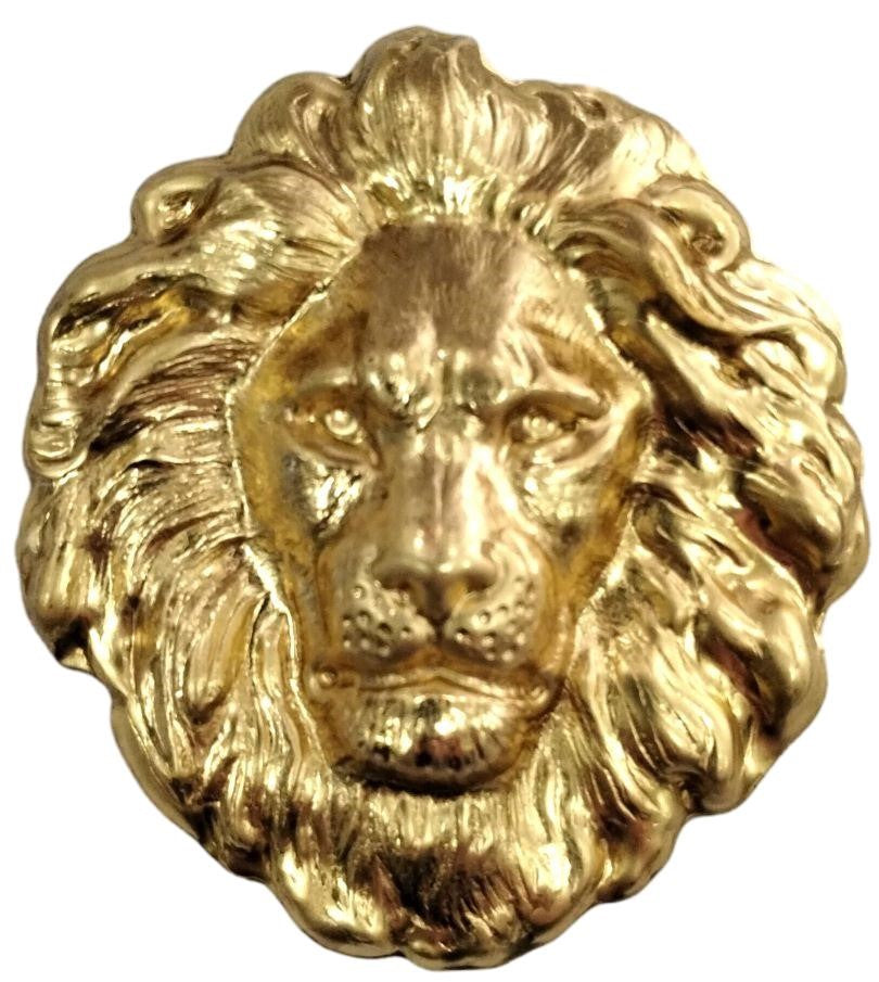 Solid Brass Stamping Pressed Stamped Lion Head .020" Thickness A36