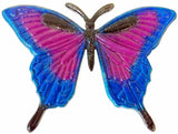Powdered Paint on this Metal Stamping Pressed Stamped Steel Large Butterfly Insect .020" Thickness B11  approx. size 5 1/2"w x 4"h.